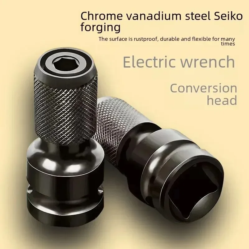Elektrische sleuteladapter 1/2 dopsleutel achthoekig naar driverbit Elektrische boor Gespecialiseerd intrekbaar veerconversiekopgereedschap