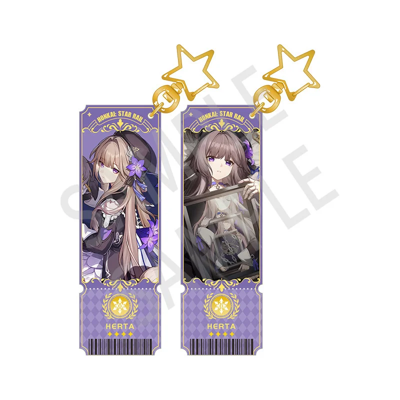 1 pz Anime Game Honkai: Star Rail Bai Lu Imbibitor Luna Cosplay portachiavi Cool zaini accessori portachiavi decorazione acrilica