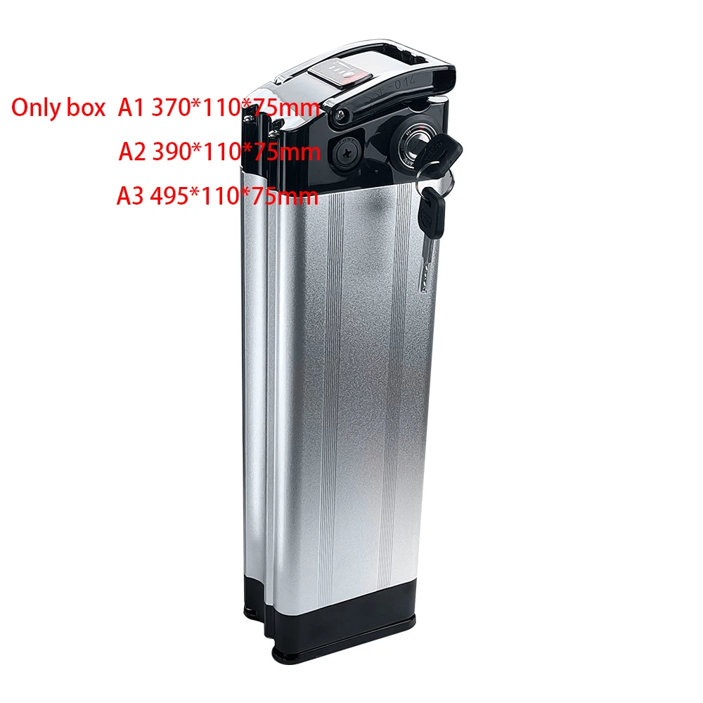 Silver Fish 36V 48V 52V Down Tube Case for 10S7P 13S5 14S5P 70pcs Cell with Bottom Discharger