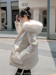 Big Luxury Real Fox Fur Collar 2023 Women Winter Down Jacket 90% Duck Down Coat Puffer Feather Female Warm Parka Snow Outwear