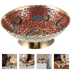 Plate Cake Stand Bowls Temple Fruit Tray Food Dessert Snack Plate Altar Use Rituals Incense Smudging Decoration