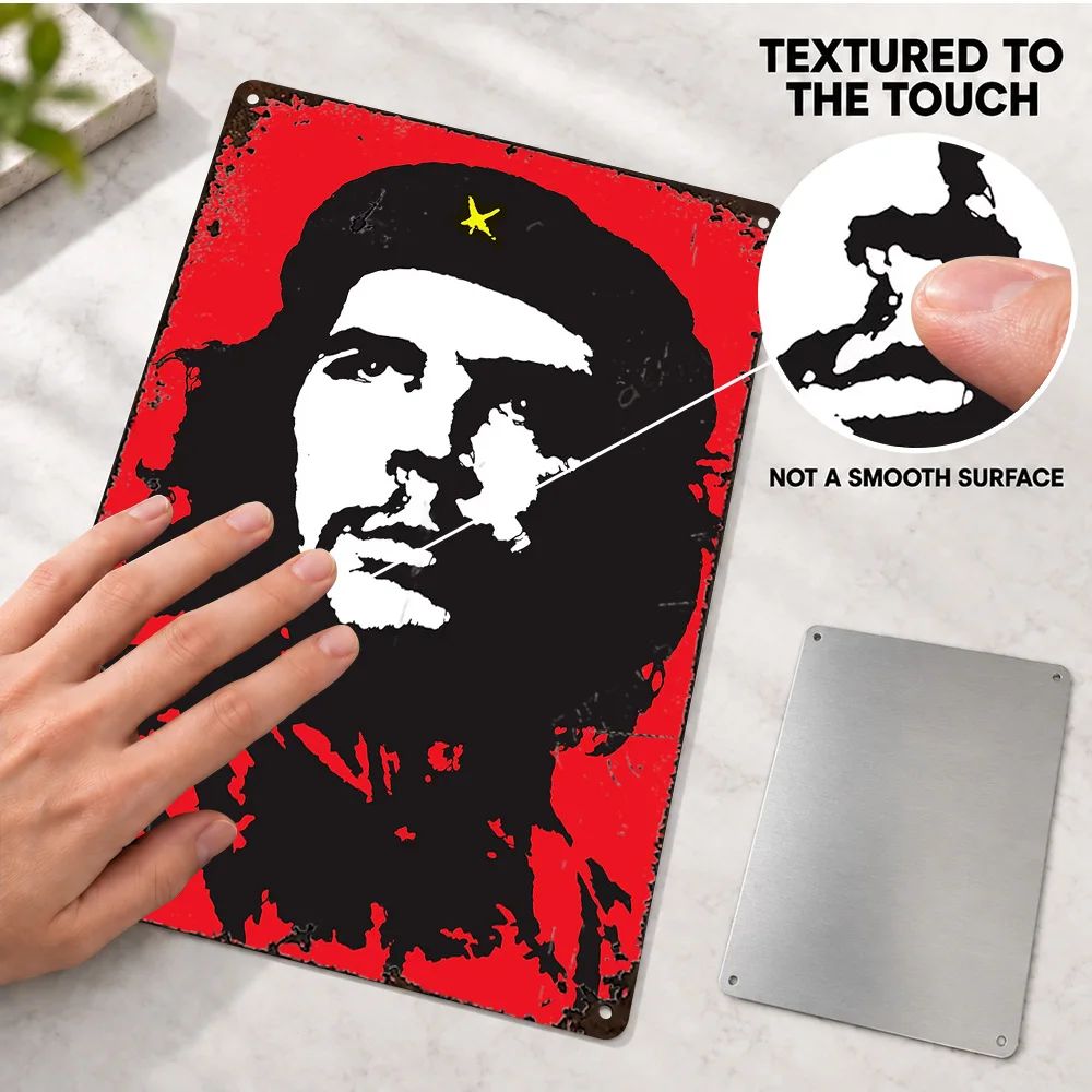 Che Guevara Quote History Printed Poster Customized Aluminum Metal Sign Graphic Wall Art For Study Room Decor Housewarming Gift