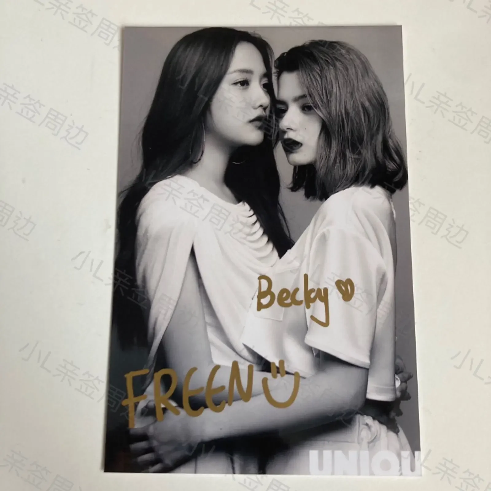 FreenBecky直筆サイン入りポスター IDOLFACTORY Thai Drama The Pink Theory FreenBecky Signature Photo
