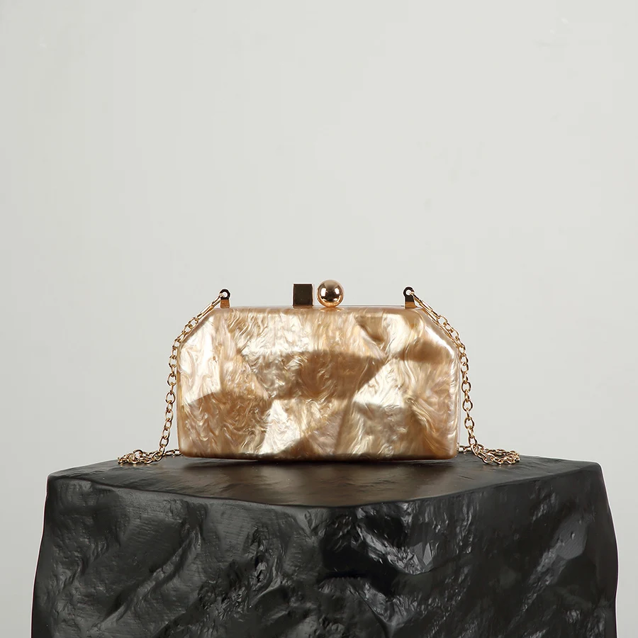 

Luxury Irregular Acrylic Box Bag Clutches Wedding Party Dinner Bag Female Bridal Purse Handbag Chains Shoulder Crossbody Bag Sac