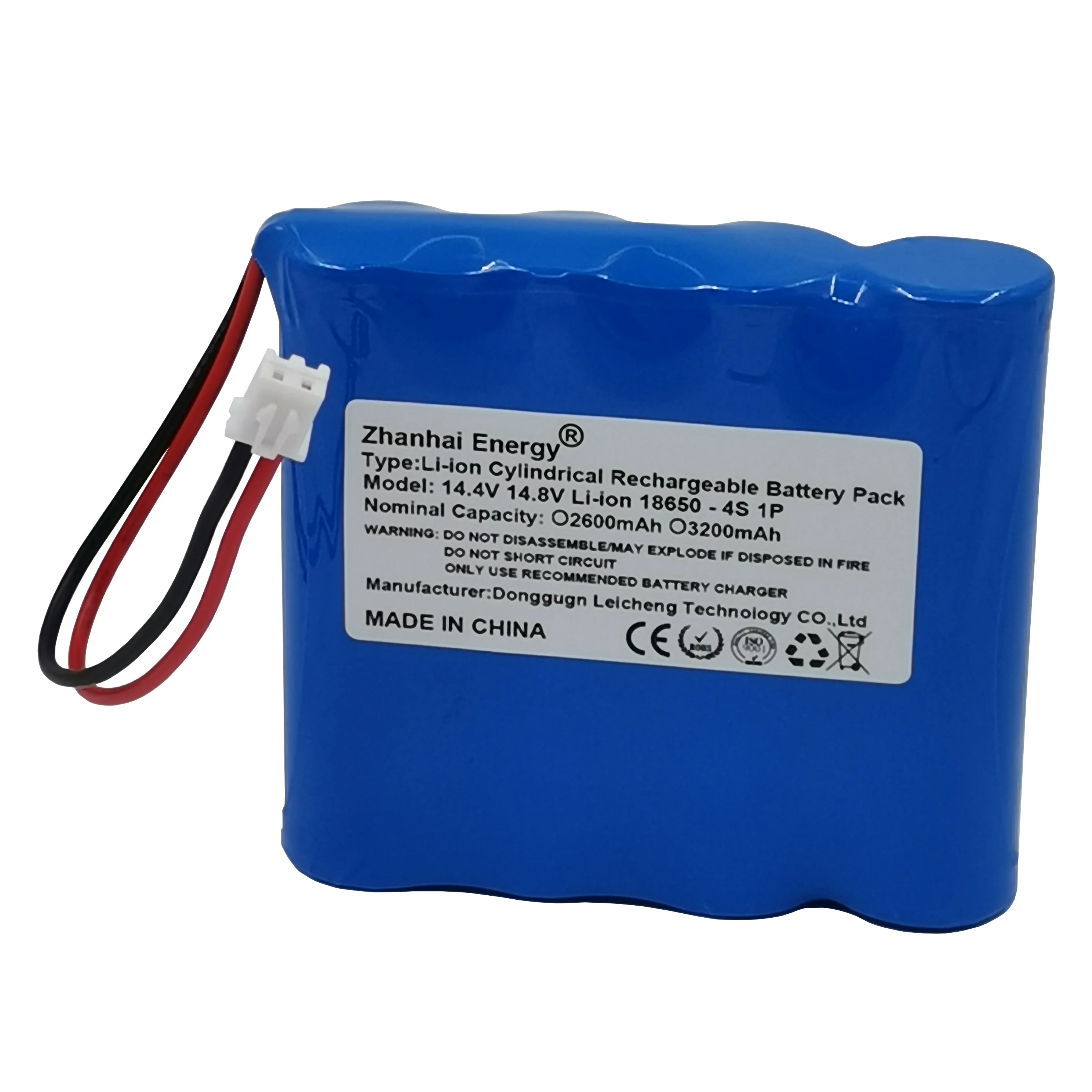 14.4V 14.8V 2600mAh 3200mAh Li-Ion Rechargeable Battery Pack For 14.4V 14.8V Speaker Battery New Customizable Wholesale