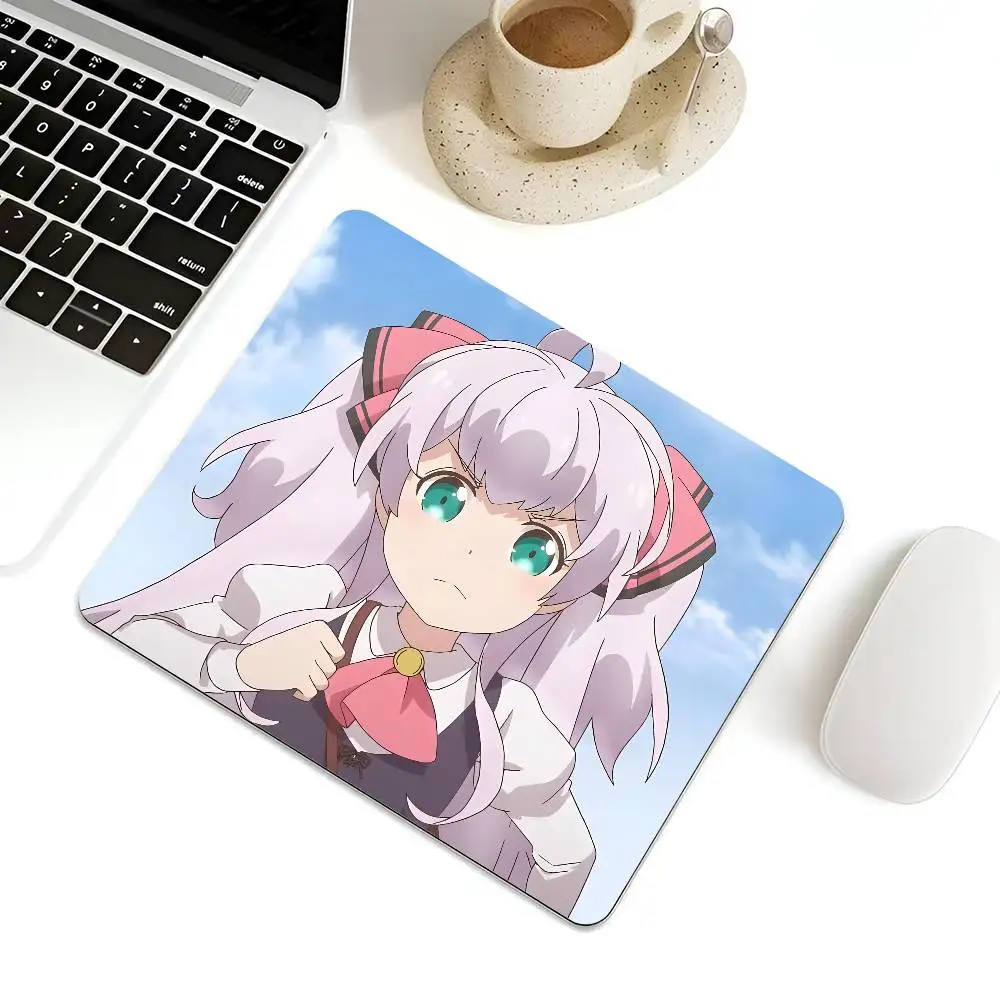 Adele Von Ascham Anime Characters Mousepad Small LockEdge Mouse Pad For Gamers Computer Desk Pad Rectangular Anti-slip Rubber