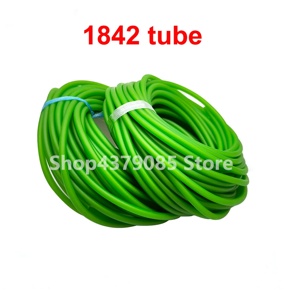 10m 1842 Latex Rubber Tube Fluorescent Green Elastic Tubing Band for Outdoor Slingshot Catapult Hunting Shooting