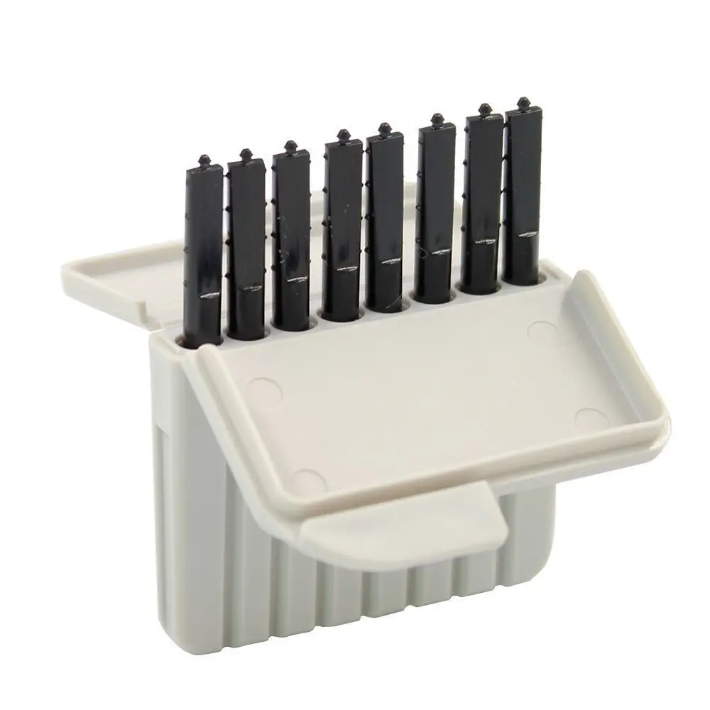 8Pcs/Box Convenient Plastic Hearing Aid Guard Anti-dust Moisture Proof Earwax Filter Cerumen Cap RIC Ear Device