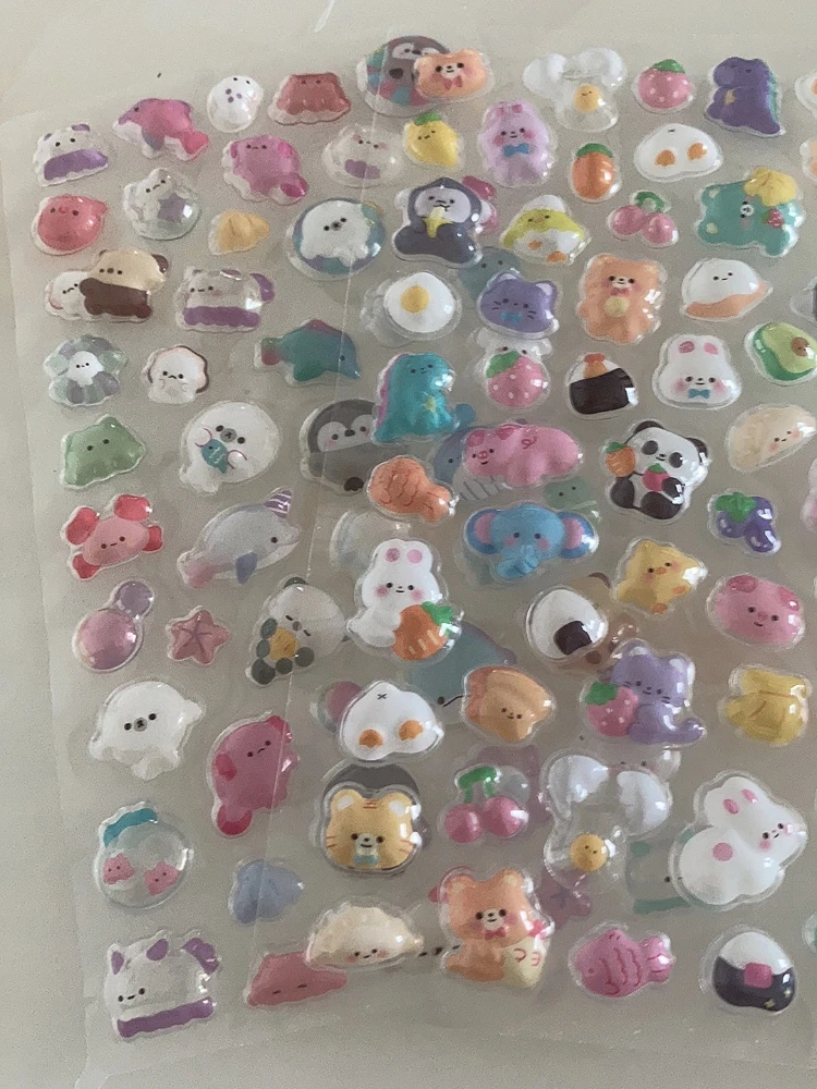 

1 Sheet Kawaii Rabbit Little Pearl Decorative 3D Stickers Scrapbooking Diy Journaling Cute Stationery Diary Sticker