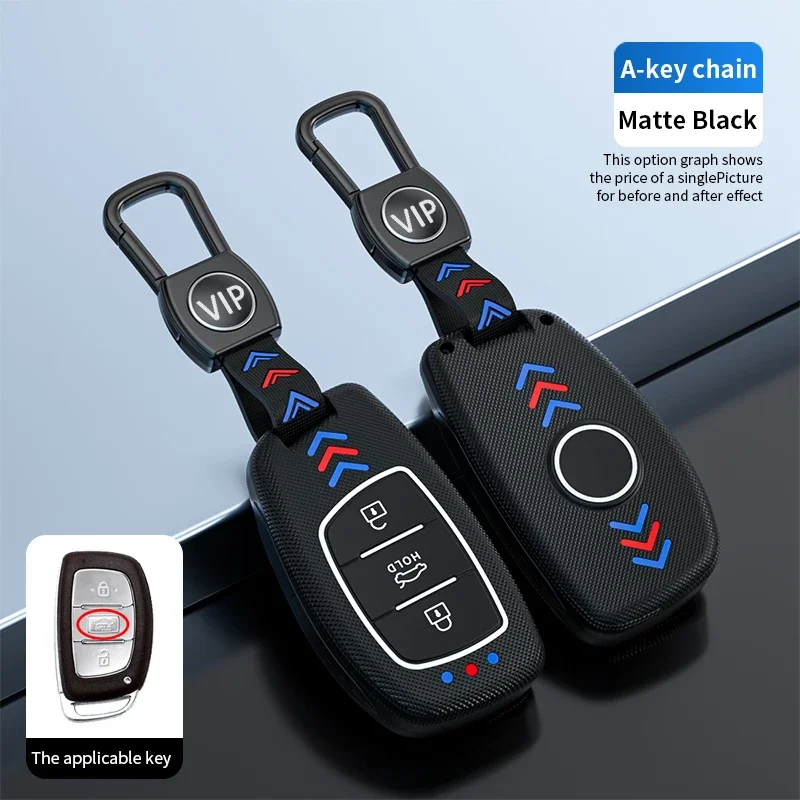 For Hyundai Tucson Santa Fe Rena Sonata Elantra Crete Ix35 Ix45 I10 I30 I40 3 4 Button Car Smart Key Case Cover Accessories