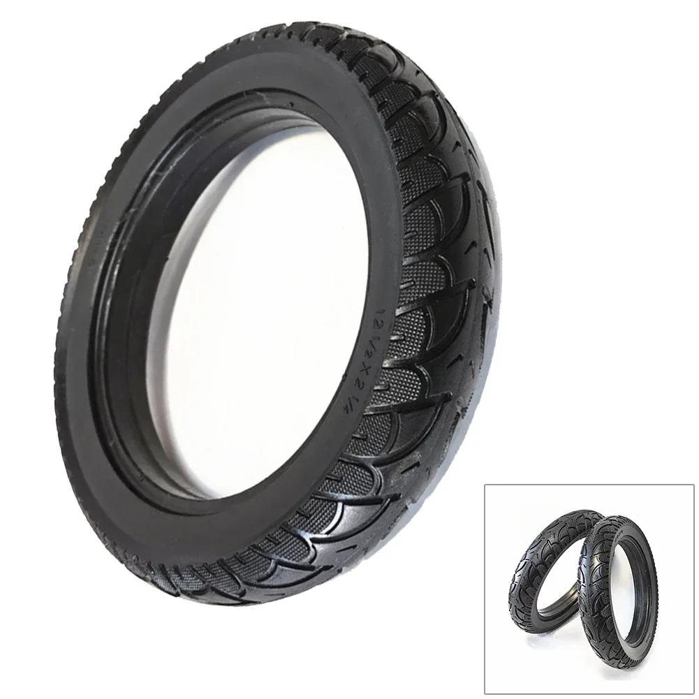 12 Inch Solid Tyre 12 1/2x2 1/4(57-203) For E-Bike Scooter 12.5x2.50 Tire For Foldable Electric Motorcycle E-bike Scooter Wheel