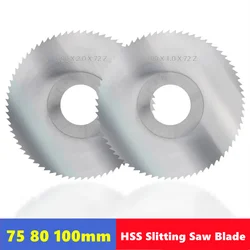 75/80/100mm dilme ve planya testere bıçağı HSS çelik dairesel kesme diski için CNC dilme makinesi Metal çelik PVC kesme aracı
