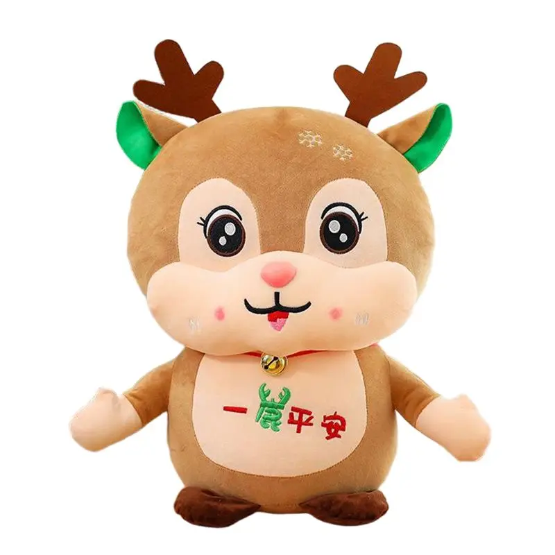 

Hot Sale Christmas Dolls 20 Inch Stuffed Deer Toy Plush Snowman Santa Claus Pillow Fast Shipping Gifts Ornament For New Year DIY