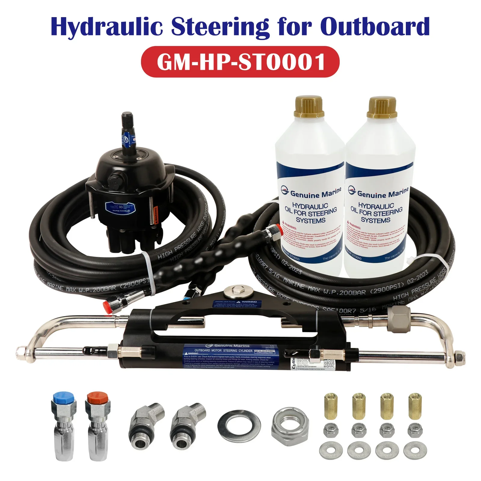 Timone idraulico per navi e attrezzature marine Accessori per barche Sistemi di sterzo idraulici Timone idraulico per barche