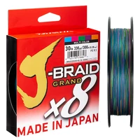 DAIWAJ-BRAID-sedal de pesca Original GRAND, 300M, 8 hebras trenzadas, aparejos de pesca de PE, 10, 16, 20, 30, 40, 60, 80, 100lb, hecho en Japón