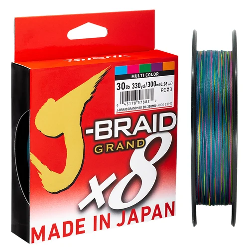 Imagen 1 del producto DAIWAJ-BRAID-sedal de pesca Original GRAND, 300M, 8 hebras trenzadas, aparejos de pesca de PE, 10, 16, 20, 30, 40, 60, 80, 100lb, hecho en Japón
