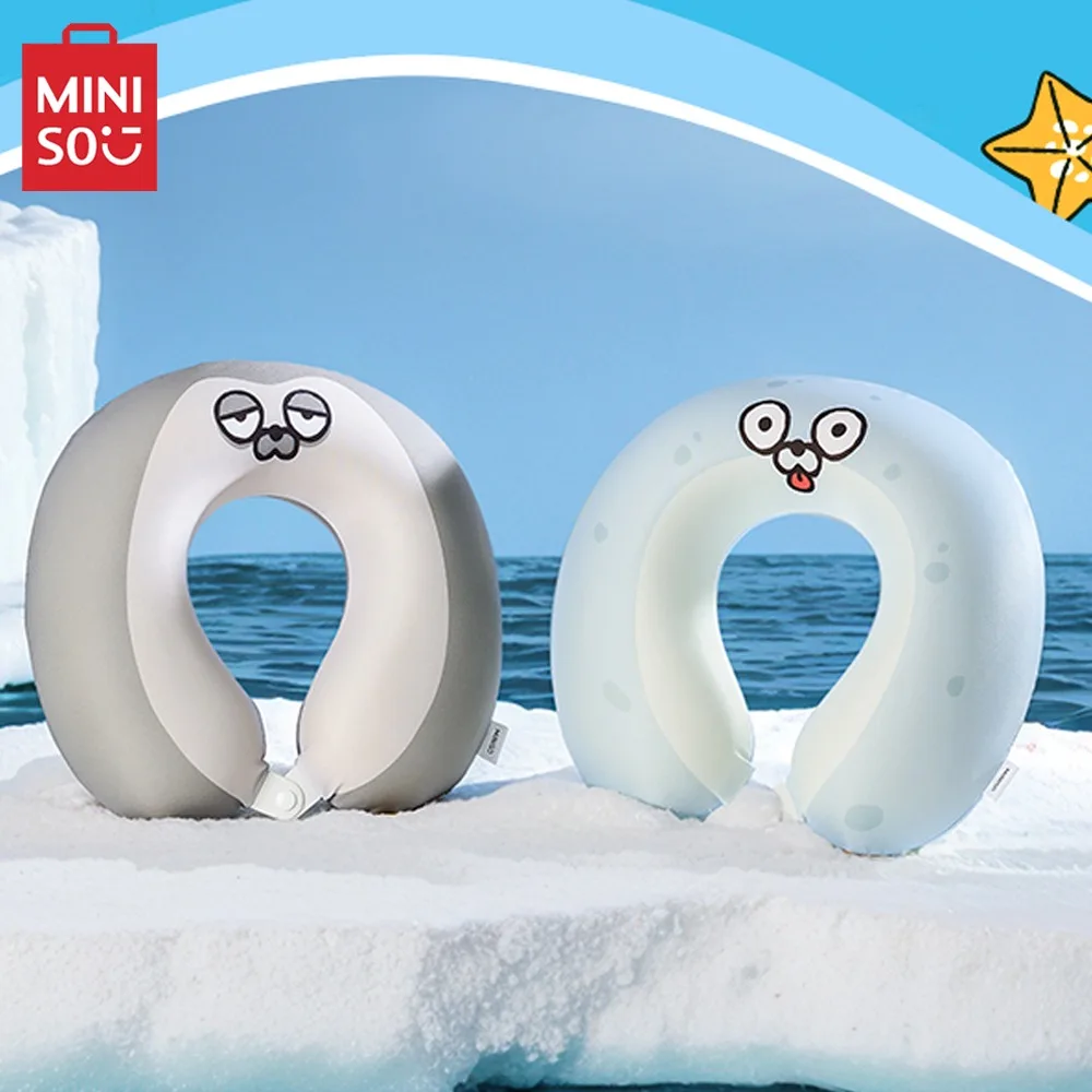 

MINISO Sealook плюшевая U-образная подушка аниме мультфильм Милая дорожная портативная подушка для шеи искусственная подушка для шеи подарок для девушки на день рождения