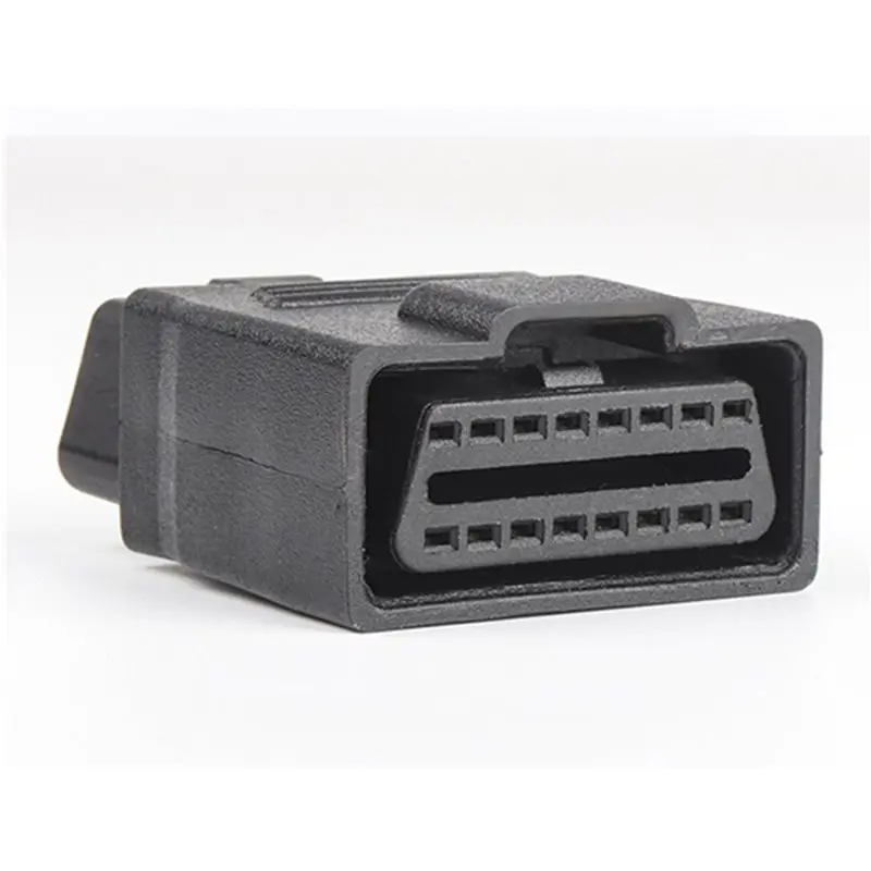 2X Male To Female 16Pin Plug Suitable For ELM327 OBD2 Car Tester Adapter OBD 2 Socket Car Extension Plug