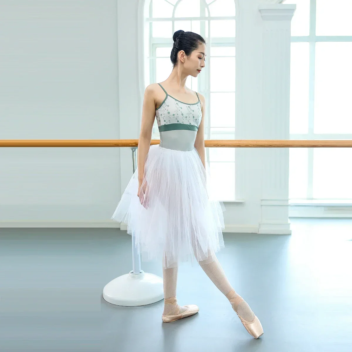 

Camisole Ballet Leotard for Women Adult Open Back Dance Camisole Green Purple Ballet Dancewear Resilient Gymnastics Leotards