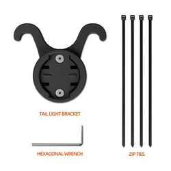 CYCLAMI Bike Taillight Bracket Saddle Mount Fix Holder For Garmin Varia RVR315 RTL Rear View Radar Compatible With Bike Computer