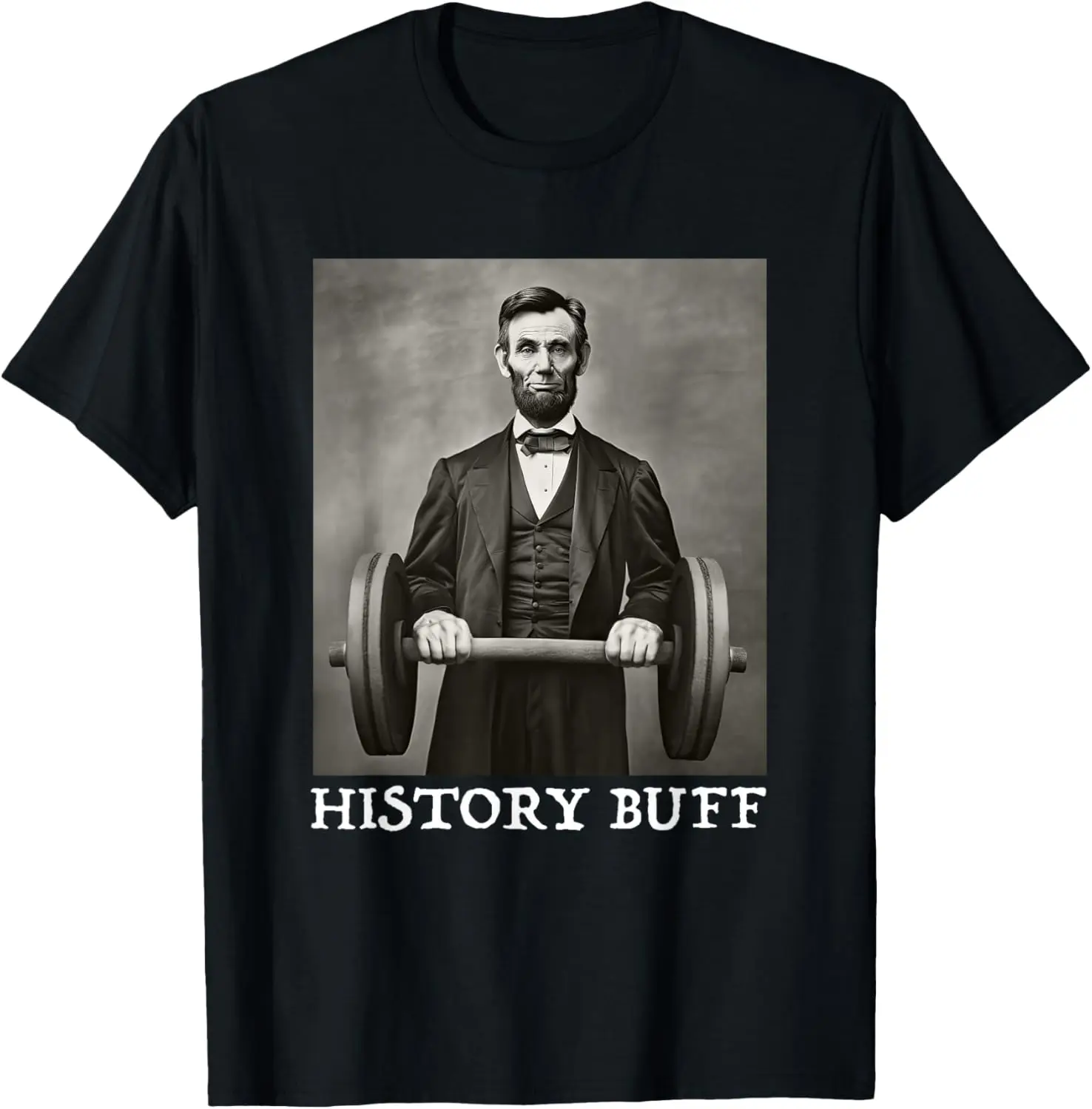 

Funny Abraham Abe Lincoln Shirt July 4th History Buff Mens T-Shirt