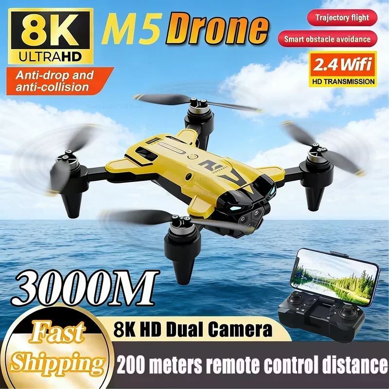 NEW 4K Drone 8KHD Aerial Photography Obstacle Avoidance Plane 5G Professional GPS Helicopter Camera Four-Rotor RC Distance 5000M