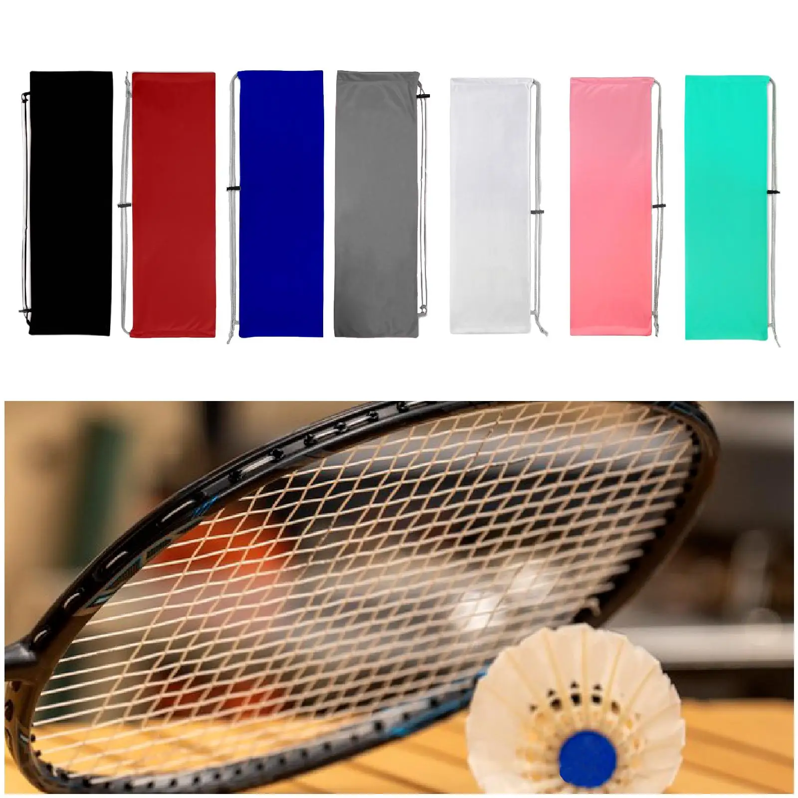 

Badminton Racquet Bag Soft Storage Bag Carrier for Outdoor Badminton Players
