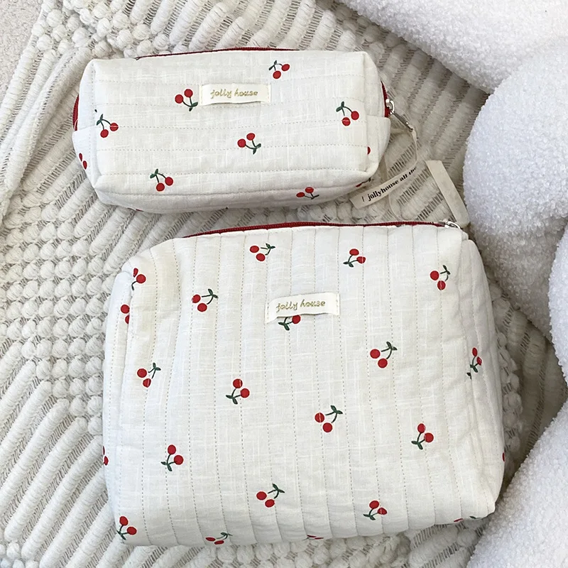 Embroidered Pattern Baby Diaper Bag New Instagram Korean Cosmetic Storage Bag for Women