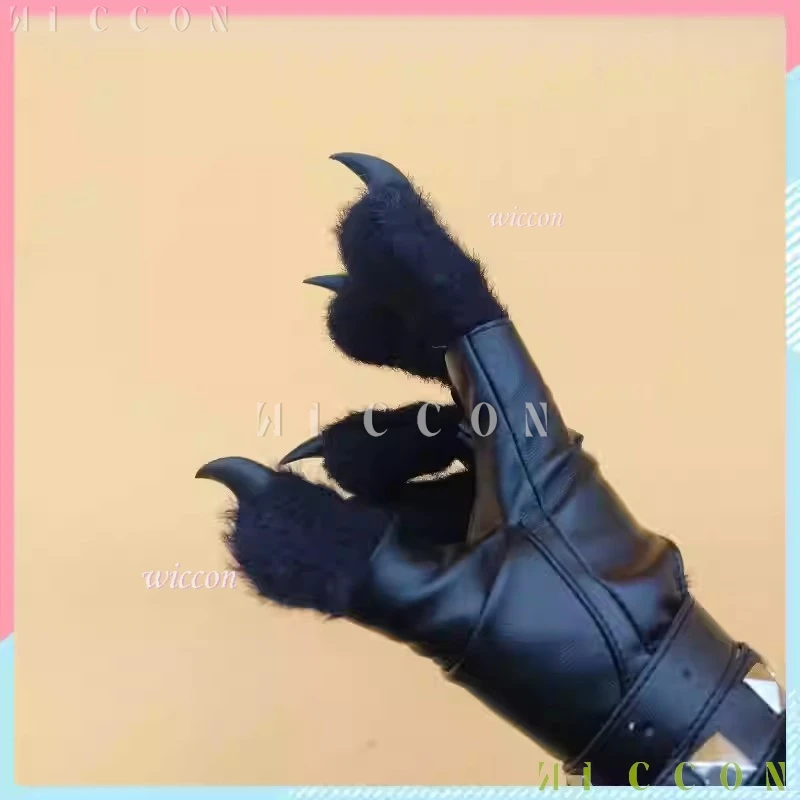 アニメ Cos 着ぐるみ手袋毛皮のようなコスプレ爪足スタイリッシュなキグロールプレイ足男性女性手袋漫画ハロウィンドレスアップ爪かわいい