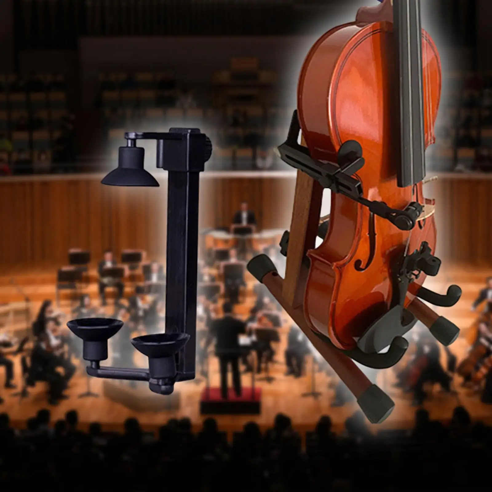 

Universal Violin Microphone Clamp Adjustable Plastic Holder for Violin Practice and Studio Accessories