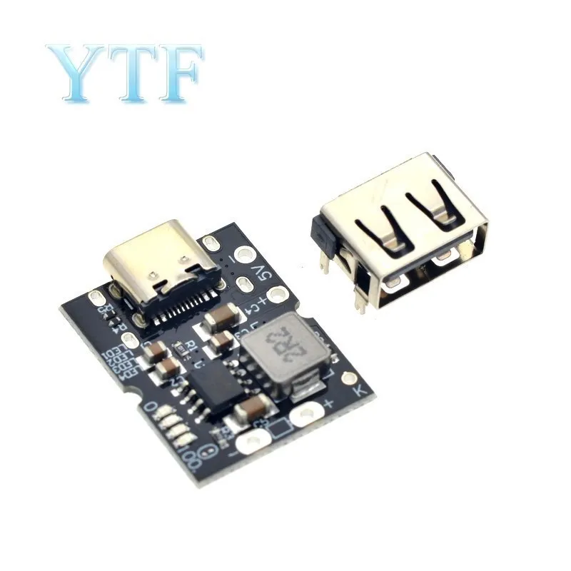Type-C USB 5V 2A Boost Converter Step-Up Power Module Lithium Battery Charging Protection Board LED Display USB For DIY Charger
