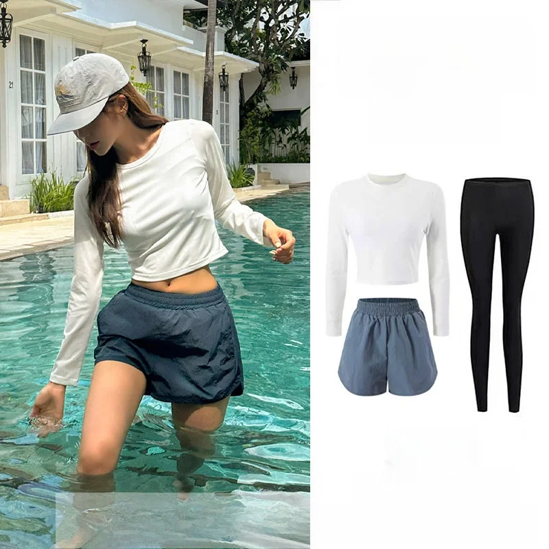 new-surfing-swimming-suit-women's-two-piece-conservative-slim-long-sleeve-long-pants-drifting-quick-dry-jellyfish-suit-snorke