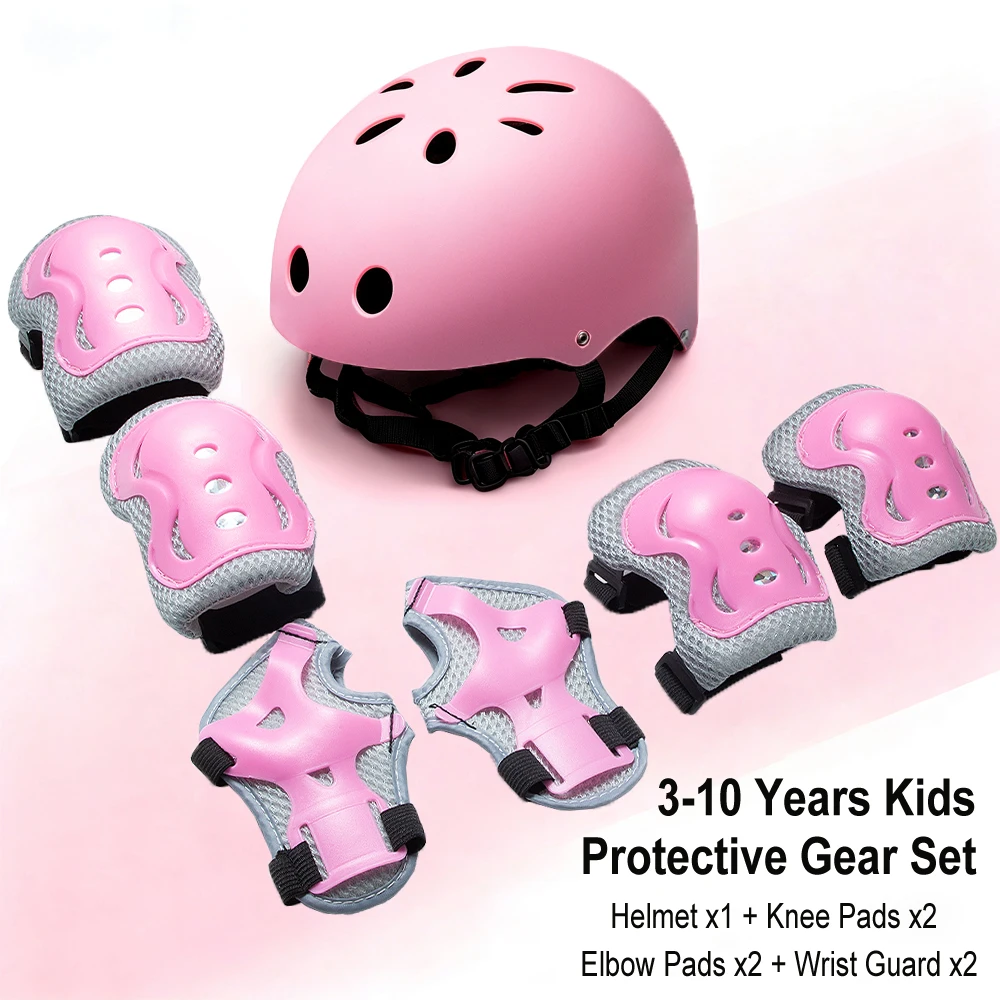 AliExpress AMMOTT Durable Lightweight Crash-Proof Helmet And Comfortable 3-in-1 Pad Set for Ages 3-10 Ideal for Trike Skates Or Balance Bike