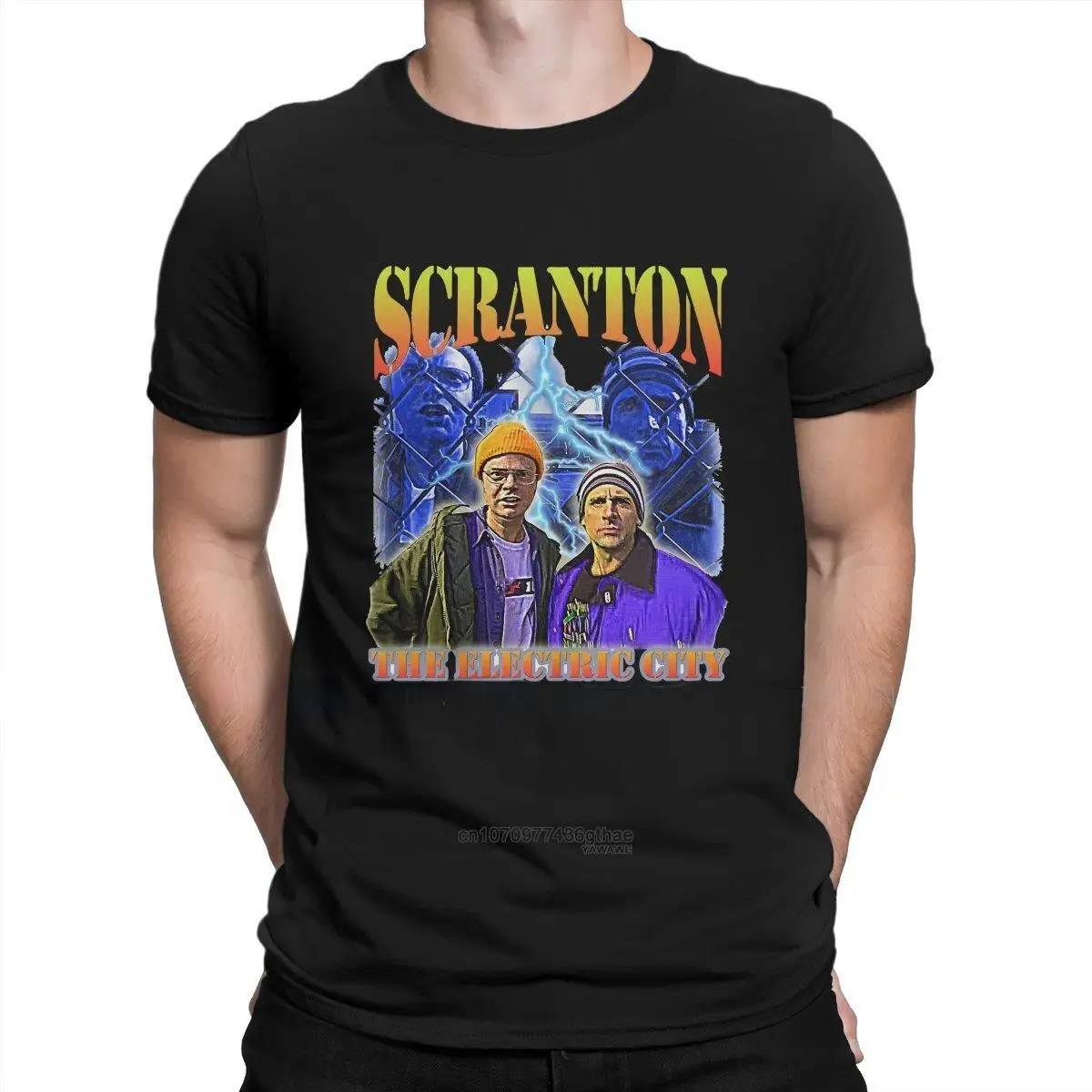 Casual Tee Special Gift Clothes Scranton The Electric City Graphic TShirt Vintage Retro Creative Tops