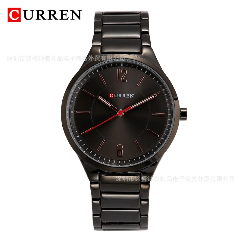 ساعة كورين نيو 8280 للرجال كوارتز بحزام فولاذي ساعة رجالية مقاومة للماء للترفيه