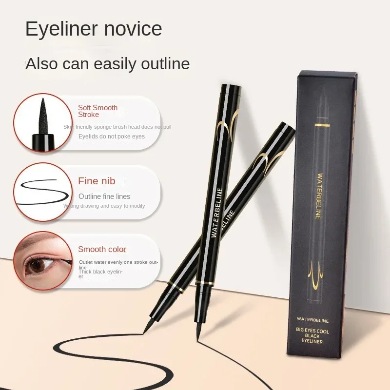 New Black Fine Long Lasting Liquid Eyeliner Water Pen Waterproof Quick-drying Makeup Tools Liquid Eyeliner  Fast Shipping