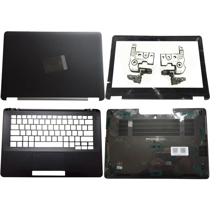 

NEW Laptop LCD Back Cover/Front Bezel/Hinges/Palmrest/Bottom Case For DELL Latitude E7270 Series 05G9NG 02YPVG 0P1G5D 04K42M