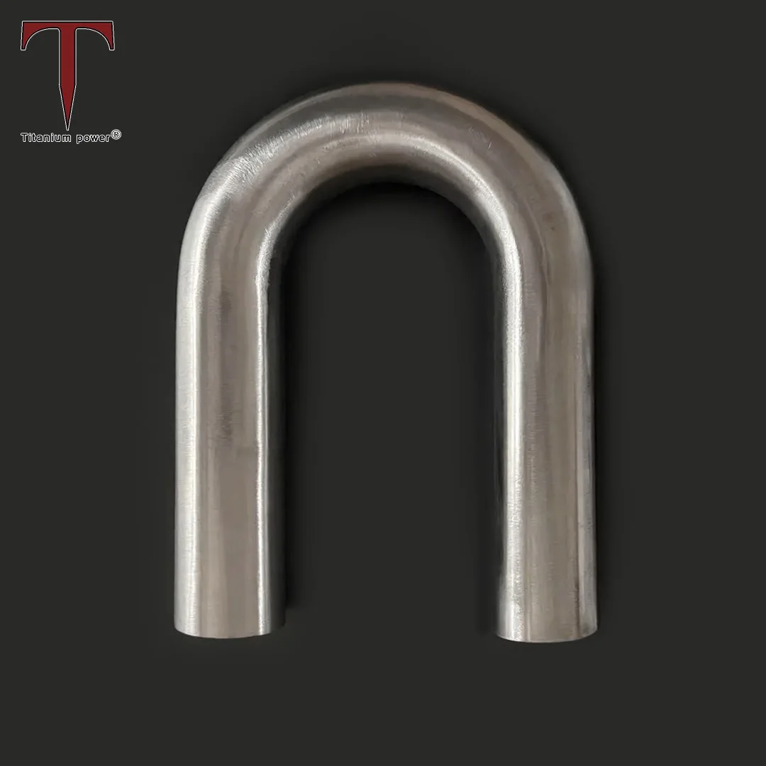 Tanium Large Diameter Welding Round Curved Tube Titanium Hollow Mandrel Bend Pipe Car Exhaust Accessories 4