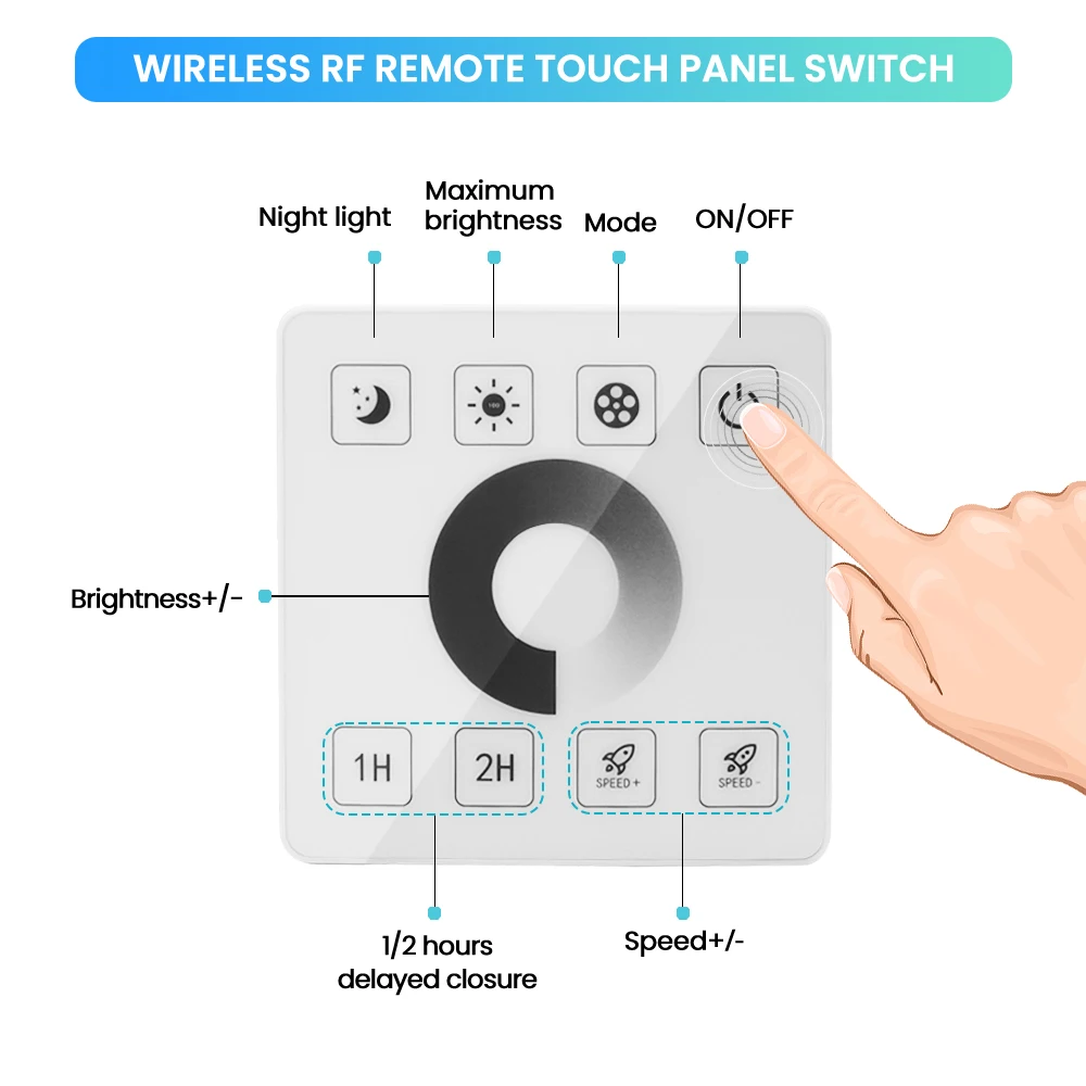 110V 220V Cob LED-Streifen Licht Wand Touch Fernbedienung hohe Helligkeit 120leds/m flexibles Band wasserdichte Innen-Außen lampe