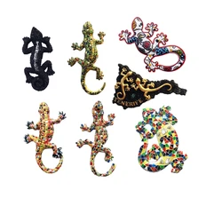 Spain Madrid Resin Fridge Magnet Souvenir Creative Lizard Magnetic Magnets for The Refrigerator 3D Stickers Home Decoration