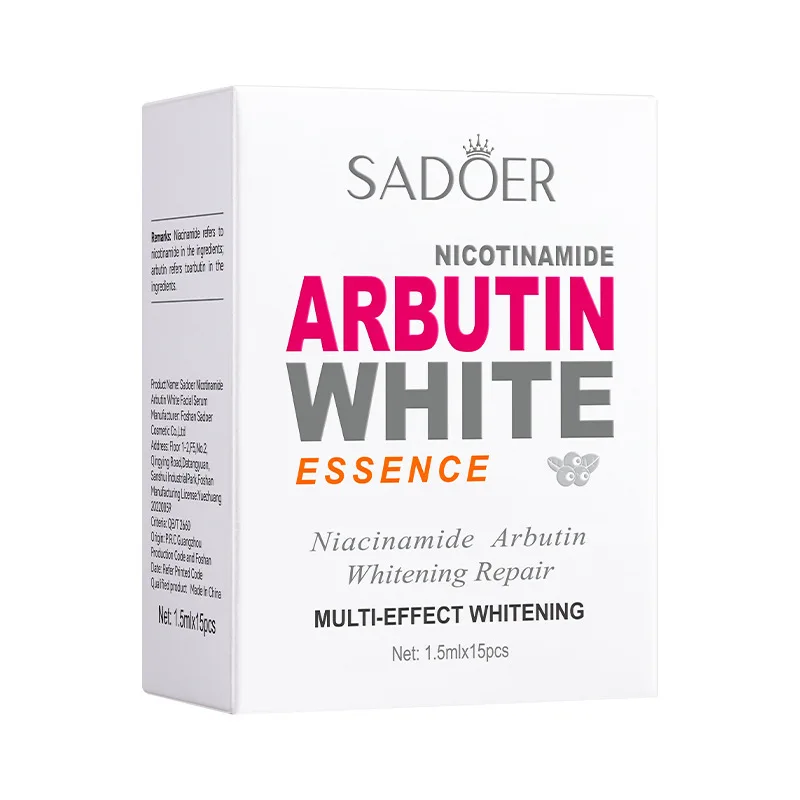 Niacinamide Arbutin Second Generation Essence, with Moisturizing Properties and Easy Absorption, Can Nourish and Restore Skin Vitality The Whitening and Brightening Effects Are Remarkable, Helping to Improve Dry, Rough, and Dull Skin, and Giving the Skin a Radiant and Soft Texture. Disposable, Use Once and Throw Away.