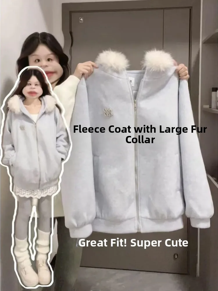 

Синее шерстяное пальто с капюшоном на подкладке Fce, женское свободное длинное пальто-свек на молнии, зимняя модная верхняя одежда