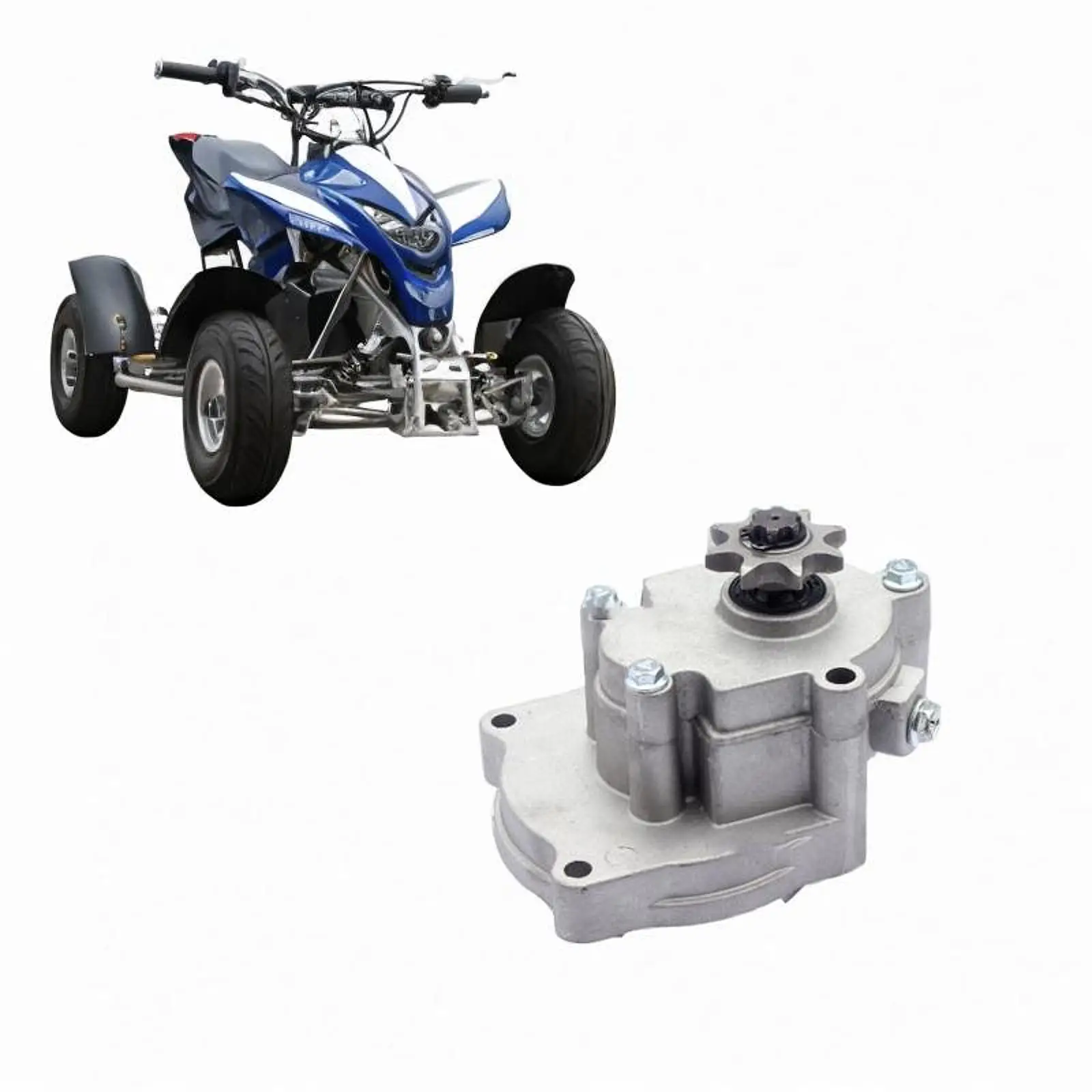 

Transmission Gearbox 8T Gear Metal 420 Chain for Mini Bike Modification