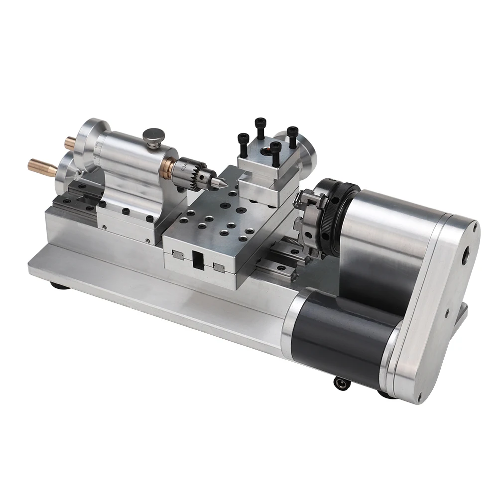 DIY Mini Lathe Multifunctional Household Woodworking Small Lathe Portable Desktop Micro Lathe 24V 80W for DIY Wood Processing