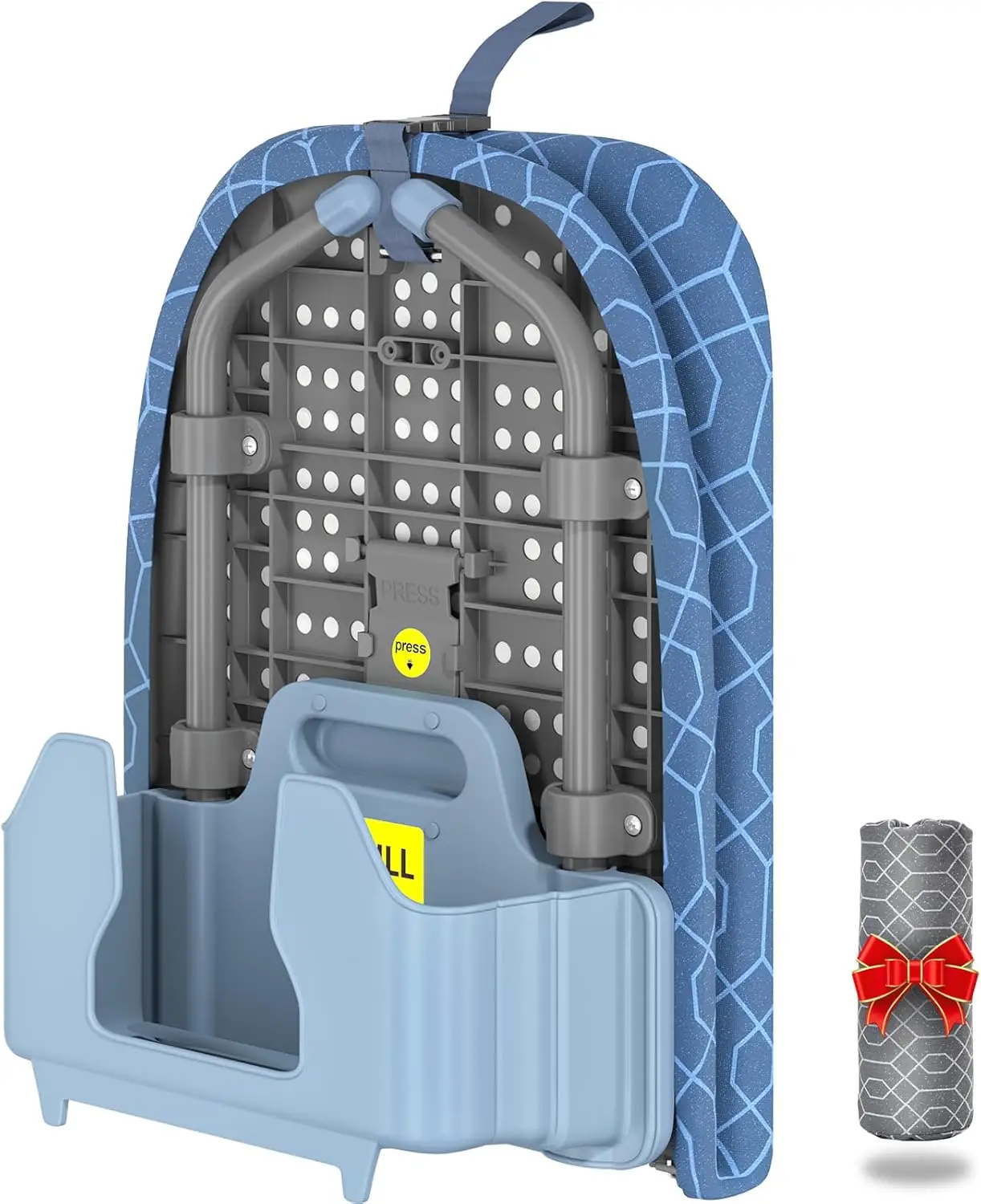 

Portable Tabletop Ironing Board with Heat-Resistant Covers, Non-Slip Feet for Home and Travel Use