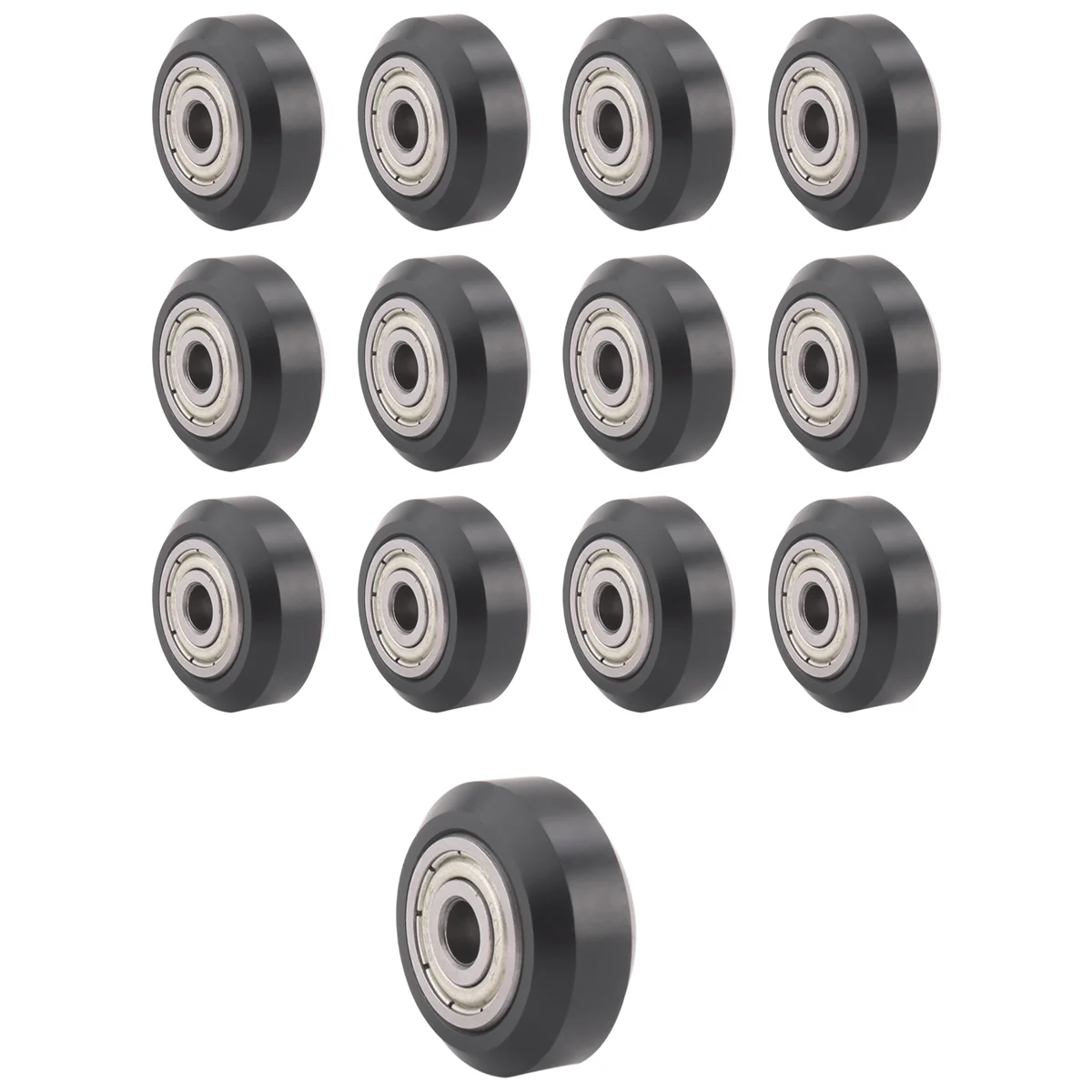 [13Pcs/Pack]3D Printer POM Pulley Wheels 625Zz Linear Bearing Ulley Passive Round Wheel Roller for Creality CR10,Ender 3