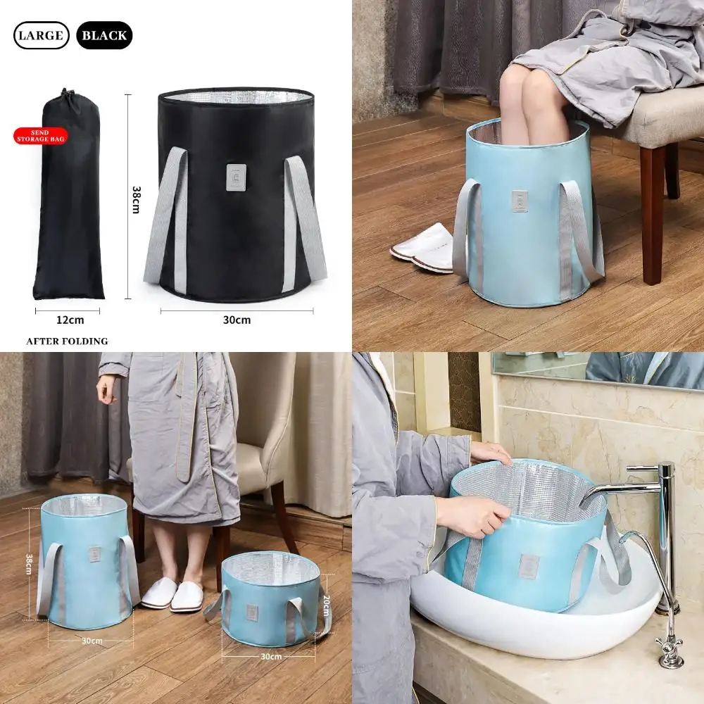 

Portable Foldable Foot Soaking Bath Bucket - Convenient Travel Foot Bath Bucket - Durable 1pc Foot Bucket