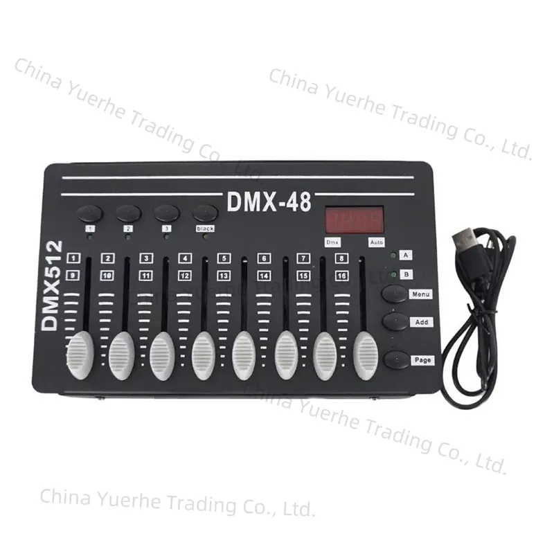 

Мини-DMX-48, перезаряжаемый, без питания, номинальный свет, скорость света, DJ, портативный небольшой светильник, цифровая консоль, контроллер DMX