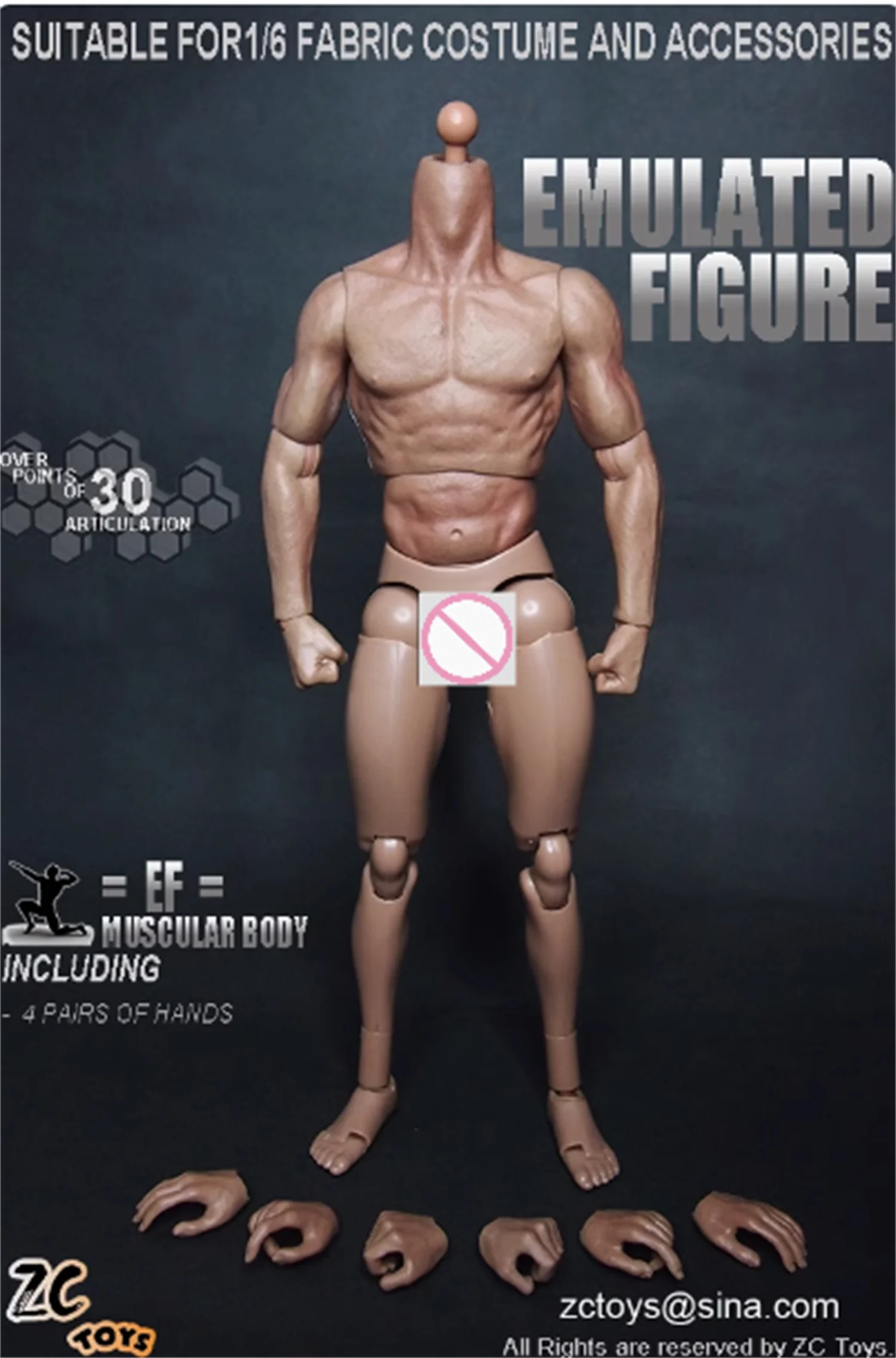 

ZC Toys 1/6 Scale 12" Muscular Male Action Figure Body For Hot Doll Head Sculpt 1:6 Figure model toys Model F 12" figure toy