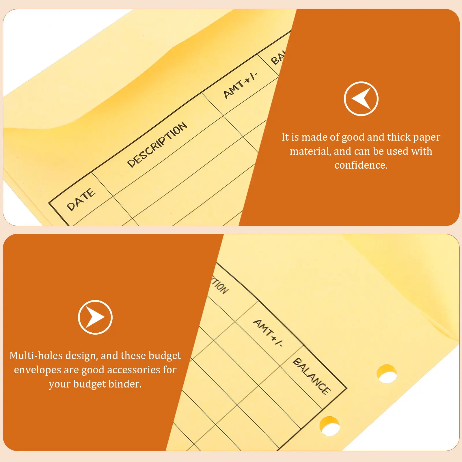 12Pcs Lightweight for Cash Budgeting Money Management Financial Independence Binder Pockets Replacement